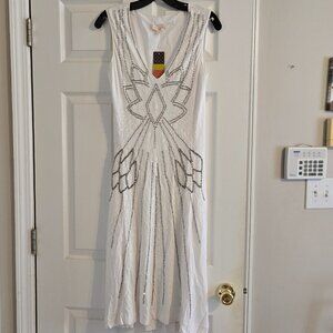Tori Burch Beaded White Dress NWT